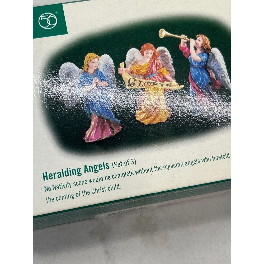 Department 56 Heralding Angels Set of 3 Little Town of Bethlehem 56.59759